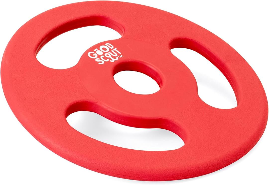 2 x Scout Tugg Frisbee - Dog Toy for Tugging, Chewing & Fetch - Aggressive Chew Toy for Medium & Large Dogs