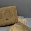 FORUP Metal Christmas Tree Collar - Top 20.8"/ Bottom 27.5" Gold Diamond Pattern, Modern Tree Skirt Alternative for Stand Protection & Pet Safety, Fits Trees Up to 7.5 Ft