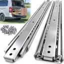 Thickened 200Lbs Heavy Duty Drawer Slides 1 Pair 40 Full Extension Ball Bearing Sliding Rails Kitchen Cabinet RV Runners Shelf Tool Box Tracks Glides (1/2" Thick, 40" L)