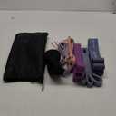 Resistance Bands Workout Set: 5 Levels Pull Up Assist Bands 5-130lb with Handles & Door Anchor (Blue,Pink,Purple)