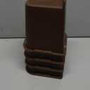 Bed Risers 1 inch, 2 inch, 3 inch, 4 inch, 6 inch, 8 inch Heavy Duty, Oversized Furniture Riser for Couch Sofa Table Chair Leg Frame Dorm, Support up to 6000 Lbs (Chocolate Brown 4 Pack, 6 inch)