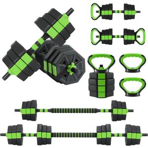 MERXENG Adjustable Dumbbell Set, 44/66/88Lbs 4-in-1 Free Weights for Home Gym, Converts to Kettlebell & Barbell with Connector, Non-Slip Grip, Ideal for Men & Women Strength Training