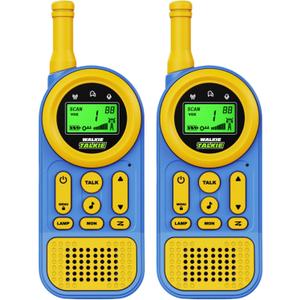 Walkie Talkies for Kids Toys: 22 Channels 2 Way Radio Toy - 3 Miles Range for Outside/Camping/Hiking (2-Pack)