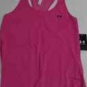 Under Armour Women's HeatGear Racer Tank (X-Large, (686) Astro Pink / / Black)