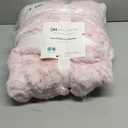 DREAMNINE Oversized Soft Thick Fuzzy Faux Rabbit Fur Throw Blanket Twin Size 60" x 71", Double Sided Comfy Plush Warm Shaggy Fluffy Blankets, Luxury Big Cozy Cute Furry Blanket for Bed Couch Pet, Pink