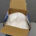 KUCEY Cooling Side Sleeper Pillow for Neck and Shoulder Pain, Luxury Shredded Memory Foam Curved Bed Pillows for Sleeping Set of 1- Adjustable Queen Size- Washable Cover Crescent White