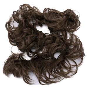 CAISHA Hairpiece Hair Wrap Heat-resistant Synthetic Fibres Curly Messy Updo Medium Brown HW16