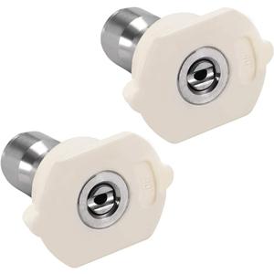 uxcell Pressure Washer Spray Nozzle Tips, 1/4" Stainless Steel, Pack of 1 (40 Degree, 2mm Orifice Diameter) (White)