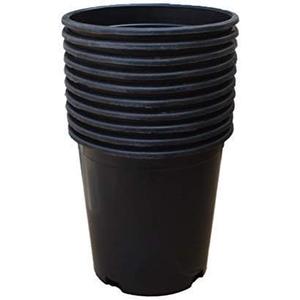 Nursery Pot 1 Gallon 1 Gal 2 Gal 3 Gal 5 Gal 7 Gal 10 Gal 15 Gal Nursery Container Injection Molded Pot Fit for Plants Soil Growers or Hydroponics (5,15 Gallon)