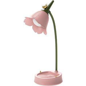 magical JD LED Desk Lamp Cordless Table Light Adjustable Gooseneck Dimmable Touch Rechargeable Battery Eye-Caring Night Light for Kids,Mini Cute Lamp for College Dorm Bedroom Reading