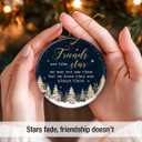 4 x Friend Ornaments 2025 - Friendship Ornament for Christmas Tree Decorations, Meaningful Xmas Gifts for Friends BFF Bestie, Long Distance Friendship Gifts for Soul Sister