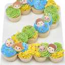 CoComelon Playtime Rings | 24 Cupcake Toppers Featuring JJ, YoYo & TomTom | DecoPac CoComelon Cake Decorations, Food Safe & Ready To Use - 24 Pack