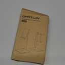 OMOTON Cell Phone Stand, Adjustable Angle Height Desk Phone Dock Holder for iPhone Air 17 Pro Max/ Plus/ XS/ XR, Samsung Galaxy S20 / S10 / S9 / S8 and Other Phones (3.5-7.0-Inch), Silver