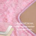 KCHOWUA Pink Fluffy Area Rug for Girls' Bedroom, 5'x8' Machine Washable Plush Pastel Shag Rug, Large Soft Furry Carpet for Living Room, Nursery, Kids' Room, or Dorm Dcor