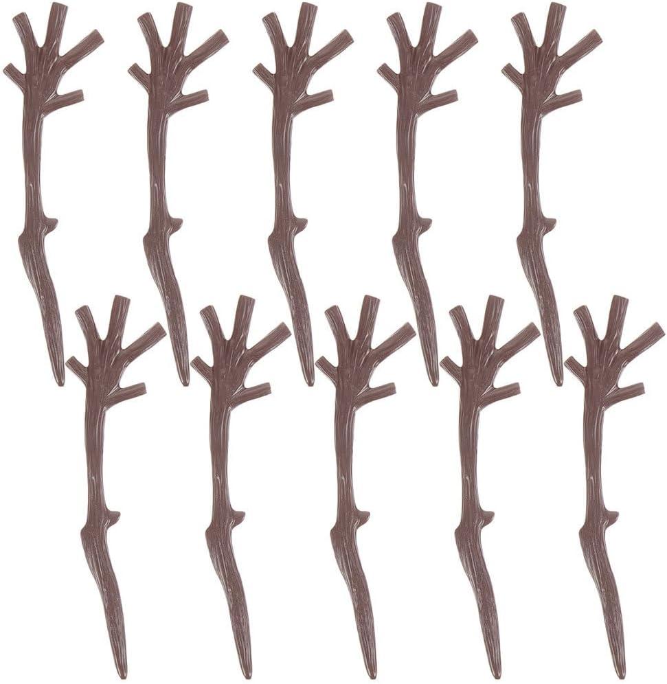 Abaodam 120pcs Plastic Snowman Hand Mini Plastic Antlers Decorations Snowman Crafts DIY Kits for Christmas Weddings Party Ornaments