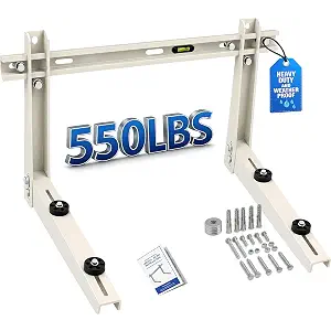Heavy Duty Mini Split Wall Mounting Bracket, 550 lb, Fits 9000–36000 BTU AC
