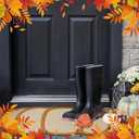 Dunzy Pumpkin Doormat Welcome Floor Mat Fall Outdoor Rugs Decorative Thanksgiving Day Non Slip Doormat for Front Decor Home Entrance Indoor Outdoor, 16 x 26 Inch