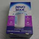 Zevo MAX Bug Catcher & Fly Trap for Indoors - Flying Insect Trap for Gnats, House & Fruit Flies - Use in Any Room - No-Mess Disposal (1 Plug in Base & 2 Cartridges)