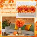 Giegxin 70 Bundles Artificial Fall Flowers for Outdoors Decoration Fall Fake Autumn Plants UV Resistant Faux Plastic Mums No Fade Boston Fern for Thanksgiving Garden Patio Porch Autumn Indoor Decor