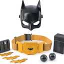 DC Comics Batman, Gear-Up Utility Belt, Batarangs and Smoke Pellets Halloween Costume for Kids Roleplay Toys for Boys and Girls Ages 4 and Up