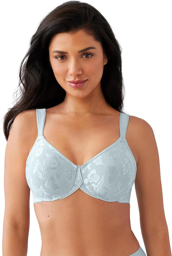 Wacoal Women's Awareness Full Figure Underwire Bra (42D, Pastel Blue)