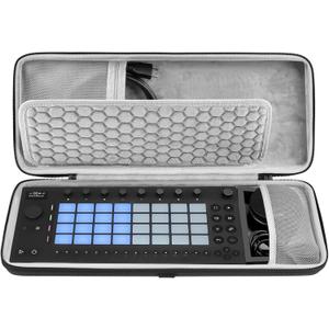 GEEKRIA Hard Shell Travel Carrying Case, EVA Protective Bag Compatible with Ableton Move (Dark Gray)