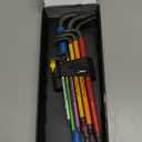 Wera 05022640001 950/9 Hex-Plus Multicolour Imperial 2 L-Key Set, Imperial, BlackLaser, 9 Pieces