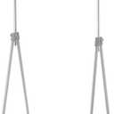 Whitmor Foldable Garment Rack - Rolling Clothes Rack - Adjustable Height - Silver