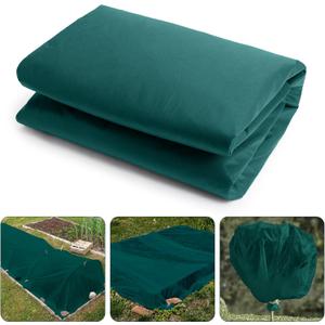 32.8 x 9.8 Ft Thicken Plant Covers Freeze Protection- Darkgreen Warm Winter Frost Cloth Blanket- Garden Fabric Plant Floating Row Cover Protecting Plants from Freezing Animal Eating, Anti -7.6 (-20)