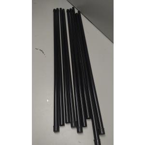 3/4 Inch Round x 32 Inch Length Staircase Deck Balusters Standard Plain Black Coated for Stair/Deck/Porch Pack of 10