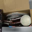 Birthday Party Tableware, 161 Pieces Black and Rosegold Party Supplies, Party Dinnerware Sets Include Paper Plates Napkins Cups Silverware, for Shower Engagement Parties Decoration -20 Serves