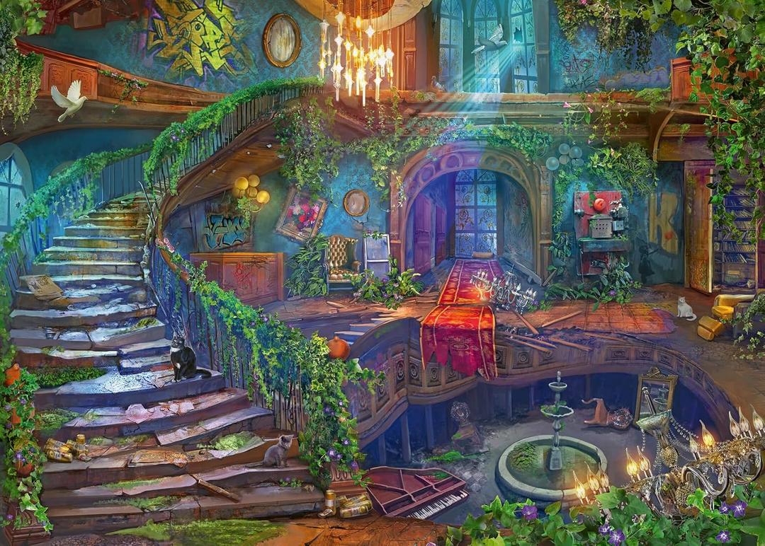 Ravensburger Abandoned Series: Hotel Vacancy 1000 Piece Jigsaw Puzzle for Adults - 12000486 - Handcrafted Tooling, Made in Germany, Every Piece Fits Together Perfectly