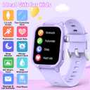 Kids Smart Watch for Boy Girl, Kids Watches with 19 Sport Modes, Heart Rate, Sleep Monitor, Pedometer, Alarm Clock, IP68 Waterproof Fitness Tracker, Gift for 6-16 Year Old Boys Girls Toys (Purple)
