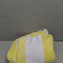 CLOWOOD Plush Oversized Beach Towel - Cotton 40 x 72 Inch Large Thick Yellow Striped Cabana Pool Swimming Towel