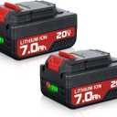 2Pack 7.0Ah PCC685L Replacement for Porter Cable 20V Battery Compatible with Porter Cable Battery 20V Lithium Battery PCC680L PCC681L PCC682L PCC685LP PCCK602L2 PCC600 PCC640