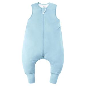 Rayon Made From Bamboo Sleep Sack 3t-4t 0.5 Tog Ultra Soft Summer Toddler Sleep Sack 36-48 Months with Feet 2-Way Zipper Lightweight Baby Sleeping Bag with Legs Thin Baby Wearable Blanket-Blue