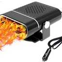 12V Portable Car Heater, 150W Fast Heating Car Defroster & Defogger with 360 Rotatable Design, Cigarette Lighter Plug, Winter Essential for Cars, SUVs & Trucks