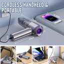 houscly Car Vacuum Portable Cordless 20000PA High Power 4-in-1 Compressed Air Duster & Air Blower & Pump Hand Held Vacuum with Brushless Motor for Car, Home, Office,Camping Ideal Gifts for Men & Women