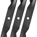 180054 Mower Blade for 48'' Deck, Compatible with H usqvarna YTA24V48 YTH2148 YTH2348 YTH23V48 YTH2448 YTH24V48 TS148 TS148X EZ4824 Z4824 Z5426, P oulan, Replace 173920 532180054, 3-Pack