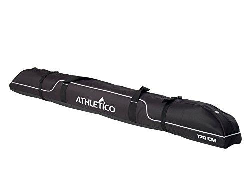 Athletico Diamond Trail Padded baseball i Bag - Single Baseball Travel Bag to Transport Baseball Equipment with wheels (Black, 170cm)