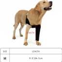 Dog Recovery Sleeve - Front Leg Only, Cone Collar Alternative, 2.5mm Thick Waterproof Abrasion-Resistant Pet Leg Sleeve, Washable, Prevents Licking/Biting & Keeps Wounds Dry (Black, L)