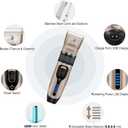 Dog Clippers for Grooming,Dog Grooming Kit for Heavy Thick Hair&Coats/Low Noise Rechargeable Cordless Hair Trimmer/Pet Shaver with Paw Trimmer for Small & Large Dogs Cats