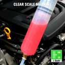 SWANLAKE 200cc Fluid Extractor, Extraction&Fill Pump, Fluid Syringe Pump Manual Suction Vacuum Fuel Car Transfer