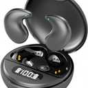Wireless Sleep Earbuds, Comfortable Invisible Mini Sleeping Headphones for Side Sleepers, Noise Cancelling IPX4 Waterproof Bluetooth 5.3 Earphones for Sleeping Running Workouts (Black)