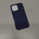 DOMAVER Case for iPhone 16 Pro Max 6.9'' Smooth Liquid Silicone Soft Gel Rubber Microfiber Lining Cushion Cover Shockproof Protective Phone Cases Compatible with iPhone 16 Pro Max- Navy Blue