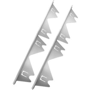 Stove Gap Covers Stainless Steel,2 Pack (Silver) Stove Gap Filler,Stove Guard for Gas Stoves Oven Counter Side Gap, Retractable Length 13.8" to 27.5", Width 0.79",Heat Resistant and Easy to Clean