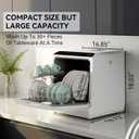 Hermitlux Countertop Portable Dishwasher, Built-in 5-Liter Water Tank