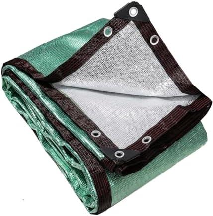 95% Green Aluminum Sun Shade Cloth Fabric Privacy Screen Car Pet Cover with Grommets for Patio Garden Pergola Cover Canopy 10 FT x 10 FT