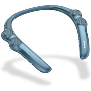 Gardway Neckband Bluetooth Speaker, Wireless Wearable Speaker w/lightest 78g Weight, High Fidelity 3D Stereo Sound, 12 Hrs Playtime, Portable Speakers w/Built-in Mic for Home, Office and Outdoors