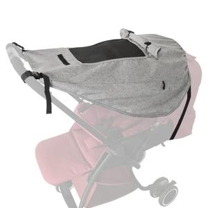 Universal Stroller Sun Shade UV Protection Baby Stroller Sun Cover Waterproof Stroller Cover with Viewing Window for Outdoor(Only Sun Cover) (grey)